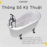 Bồn tắm lập thể Caesar KT1150 dài 1m5