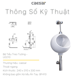 Bồn tiểu nam Caesar U0210 treo tường