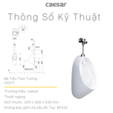 Bồn tiểu nam Caesar U0211 treo tường