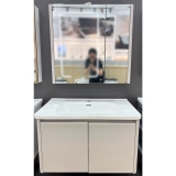 Lavabo tủ TUS736 ngang 80cm gương hộp led