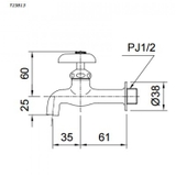 Vòi gắn tường TOTO T23B13