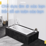Bồn tắm dài Caesar AT0670 dài 1m7 loại xây