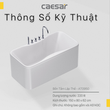 Bồn tắm lập thể Caesar AT0950 dài 1m5