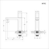 Vòi lavabo chậu rửa mặt Caesar B076C nước lạnh
