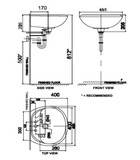 Lavabo chậu rửa mặt American Standard VF-0940.3H treo tường