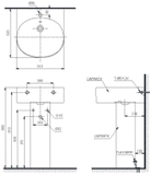 Lavabo chậu rửa mặt TOTO LPT766C#XW treo tường chân dài sứ chống bám bẩn