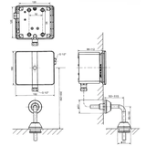 Xả tiểu American Standard WF-8604/8614 cảm ứng từ âm tường