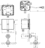 Van Xả Cảm Ứng Tiểu American Standard WF-8614 ( WF8614) Âm Tường 220V