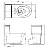Bồn cầu 1 khối American Standard Kastello WP-2025