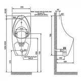 Bồn tiểu nam American Standard WP-6737T treo tường