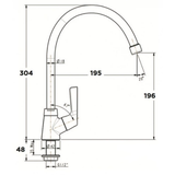 Vòi chậu rửa chén American Standard WF-T606 nước lạnh