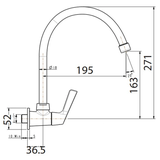 Vòi chậu rửa chén American Standard WF-T607 nước lạnh