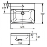 Lavabo chậu rửa mặt American Standard WP-F417 bán âm