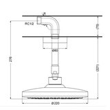 Bát Sen TOTO TBW01003B1A Gắn Trần