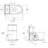 Bồn cầu 1 khối American Standard Acacia 1808T