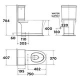 Bồn cầu 2 khối American Standard Kastello VF-2781