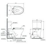 Bồn cầu 2 khối TOTO CS769DRT8#XW nắp êm sứ chống bám bẩn