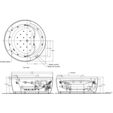 Bồn Tắm Massage American Standard 70212100-WT (70212100WT) Đặt Sàn 1.7