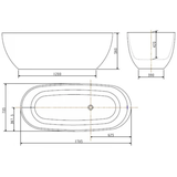 Bồn Tắm American Standard Đá Zenistone BTAS9761 Đặt Sàn 1.7M