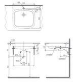 Lavabo chậu rửa mặt TOTO LT765#XW âm bàn sứ chống bám bẩn