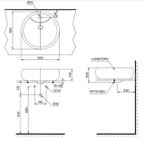 Lavabo chậu rửa mặt TOTO LT367CR#XW đặt bàn sứ chống bám bẩn