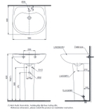 Lavabo chậu rửa mặt TOTO LPT239CR#W treo tường chân dài