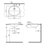 Lavabo chậu rửa mặt TOTO L762#XW bán âm sứ chống bám bẩn