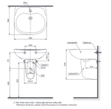 Lavabo chậu rửa mặt TOTO LHT239CR#W treo tường chân ngắn
