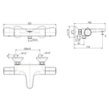 Vòi sen tắm American WF-4949 nóng lạnh