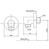 Cút Nối Tường TOTO TBW01014B