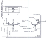 Lavabo chậu rửa mặt INAX AL-345V bán âm sứ chống bám bẩn Aquaceramic (AL345V)