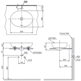Lavabo chậu rửa mặt TOTO LT1705#XW sứ chống bám bẩn