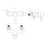 Vòi sen tắm American WF-3913 nóng lạnh
