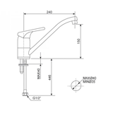 Vòi chậu rửa chén American Standard WF-5637 nóng lạnh