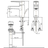 Vòi lavabo chậu rửa mặt American Standard WF-B201 nóng lạnh