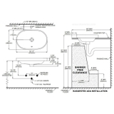 Bản vẽ kỹ thuật Lavabo chậu rửa mặt American Standard WP-0310 đặt bàn