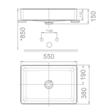 Lavabo chậu rửa mặt American Standard WP-F412 đặt bàn