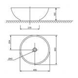 Bản vẽ kỹ thuật Lavabo chậu rửa mặt American Standard 0500-WT đặt bàn