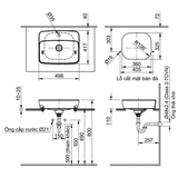 Lavabo chậu rửa mặt INAX AL-286V đặt bàn