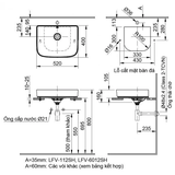 Lavabo Inax AL-638V Đặt Bàn AquaCeramic