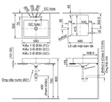 Lavabo chậu rửa mặt INAX AL-536V đặt bàn (AL536V)