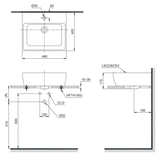 Chậu Rửa Lavabo TOTO LT328CTR#XW Đặt Bàn