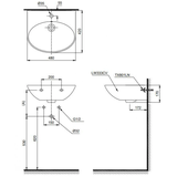 Chậu Rửa Mặt Lavabo TOTO LT333C#XW Treo Tường