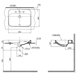 Lavabo chậu rửa mặt TOTO LT5616C#XW đặt bàn sứ chống bám bẩn 3 lỗ