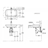 Lavabo chậu rửa mặt TOTO LW630JW/F#W