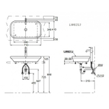 Lavabo chậu rửa mặt TOTO LW631JW/F#W