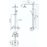 Sen cây tắm đứng nóng lạnh INAX BFV-639T