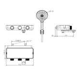 Vòi sen tắm American WF-4954 nóng lạnh