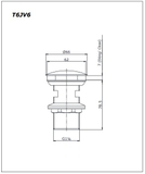 Bản vẽ kỹ thuật Nút xả nhấn Nút xả nhấn TOTO T6JV6