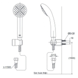 Bộ vòi sen tắm TOTO TTMR302V/DGH104ZR nóng lạnh